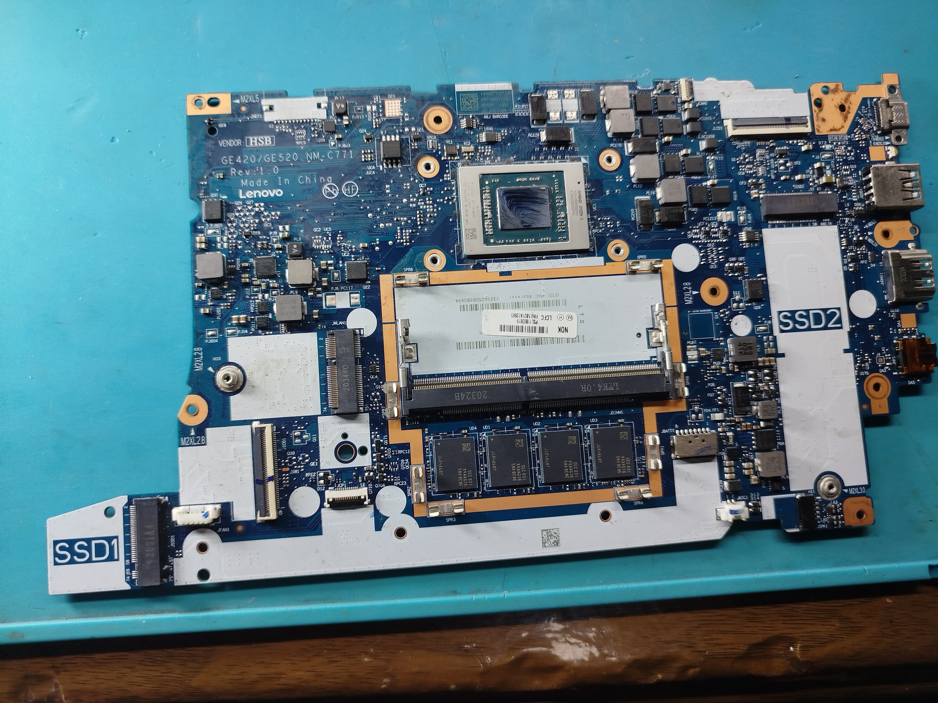 Tarjeta madre Lenovo ThinkPad E15 E14 Gen2 NM-C771(Donante)