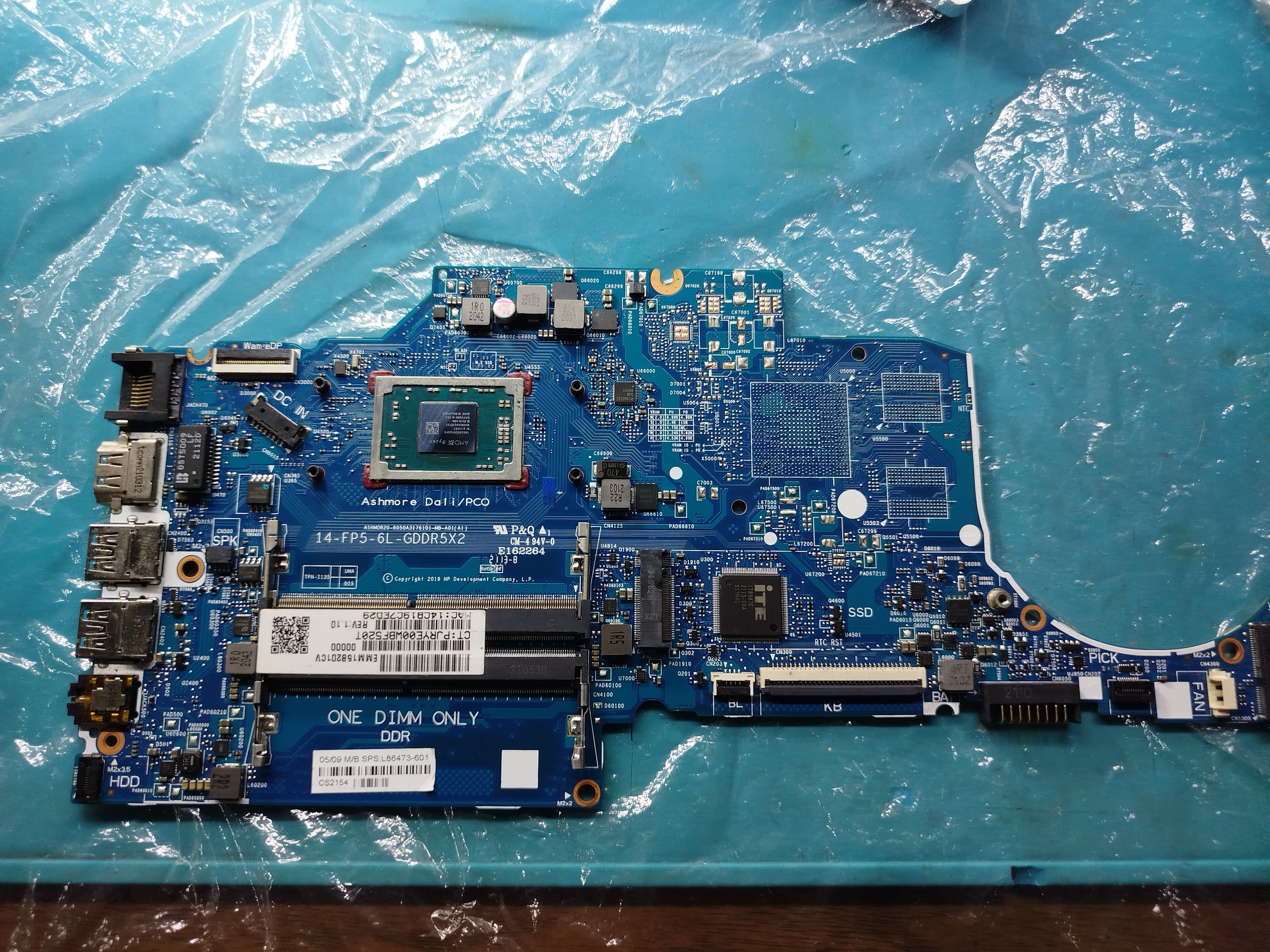 Tarjeta madre HP 245 G7 14-DK 6050A3176101-MB-A01 (Donante)