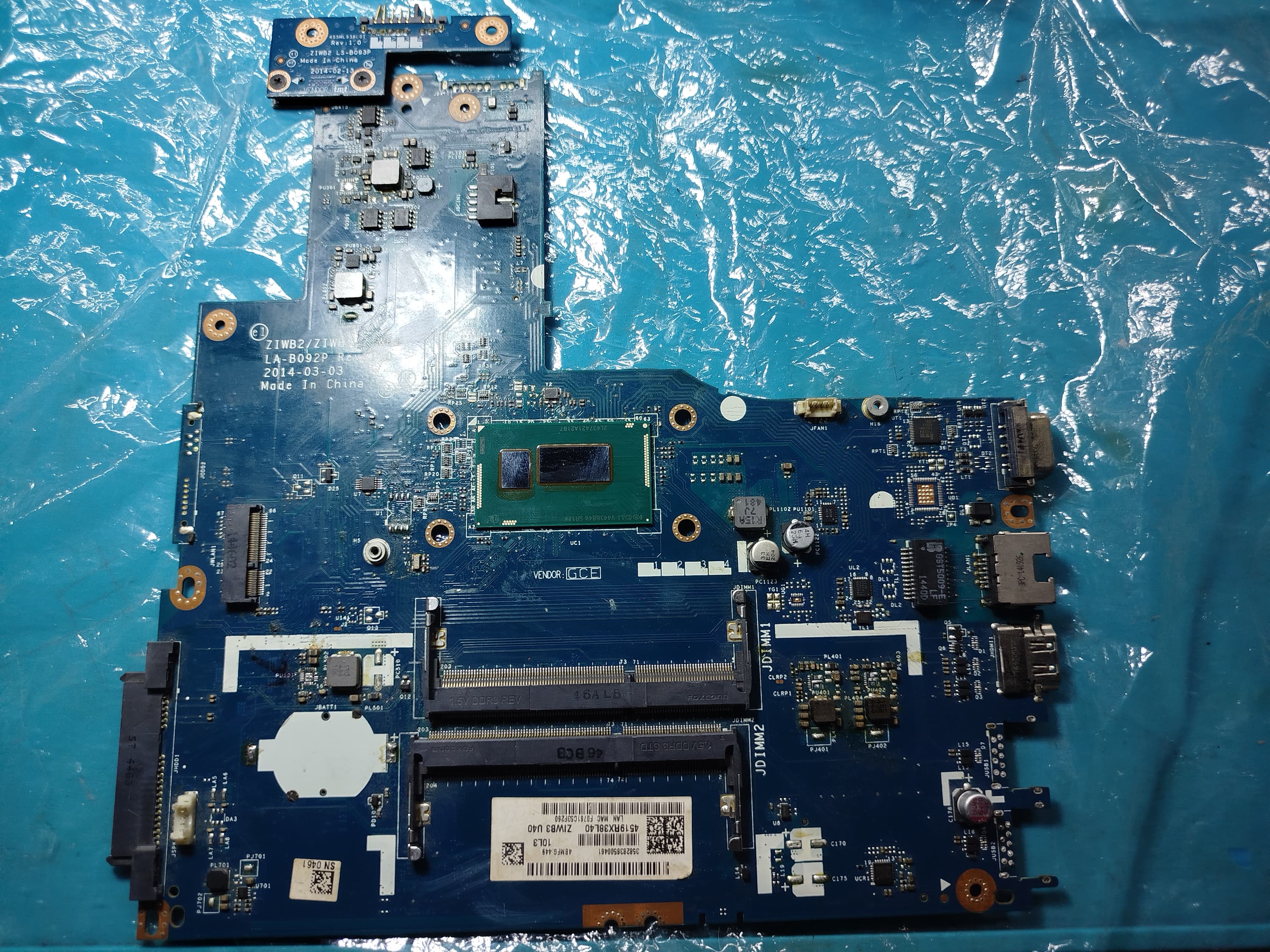 Tarjeta madre Lenovo B50-70 B50-80 LA-B092P (Donante)