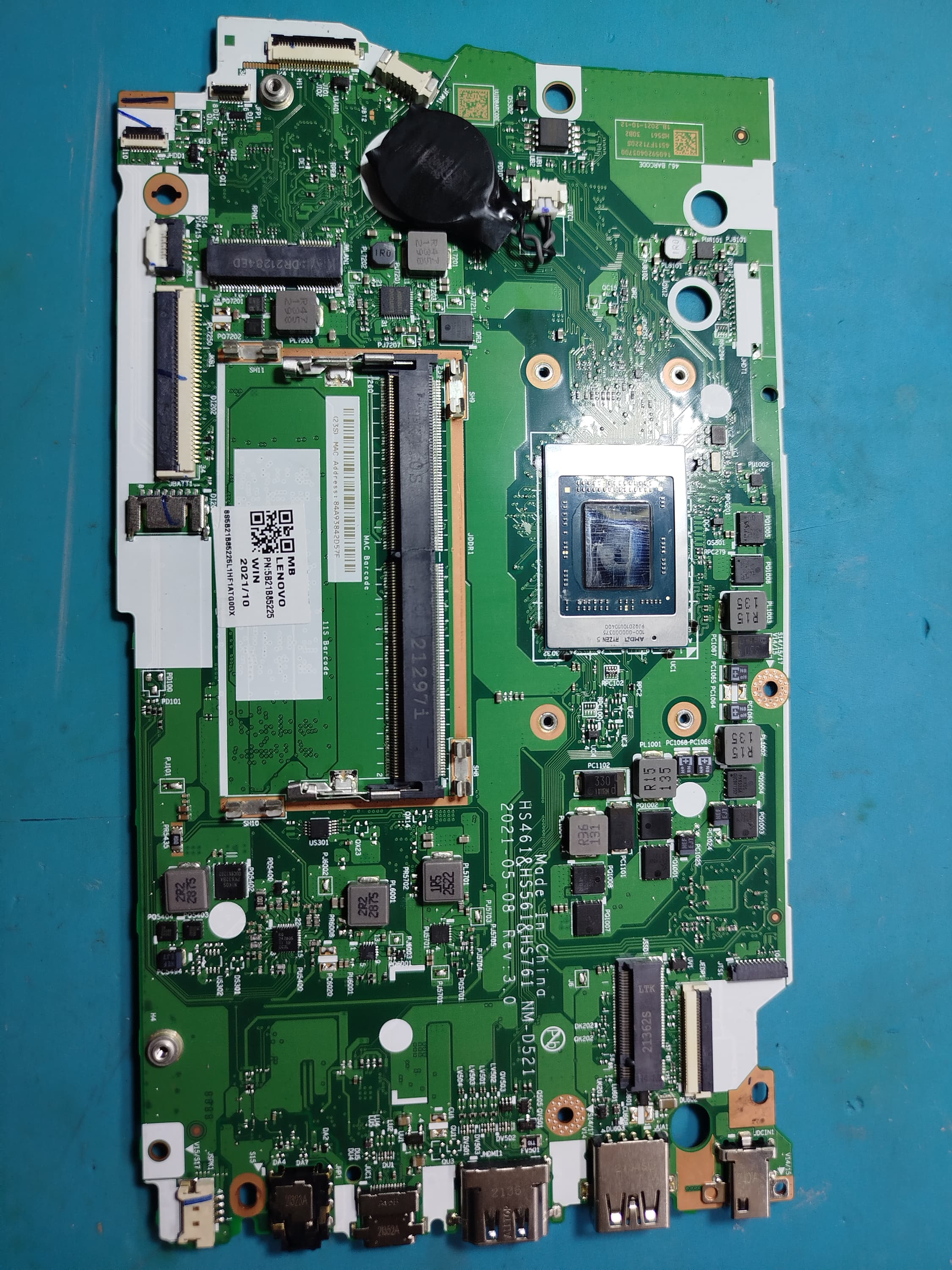 Tarjeta madre Lenovo IdeaPad 3 NM-D521 (Donante)