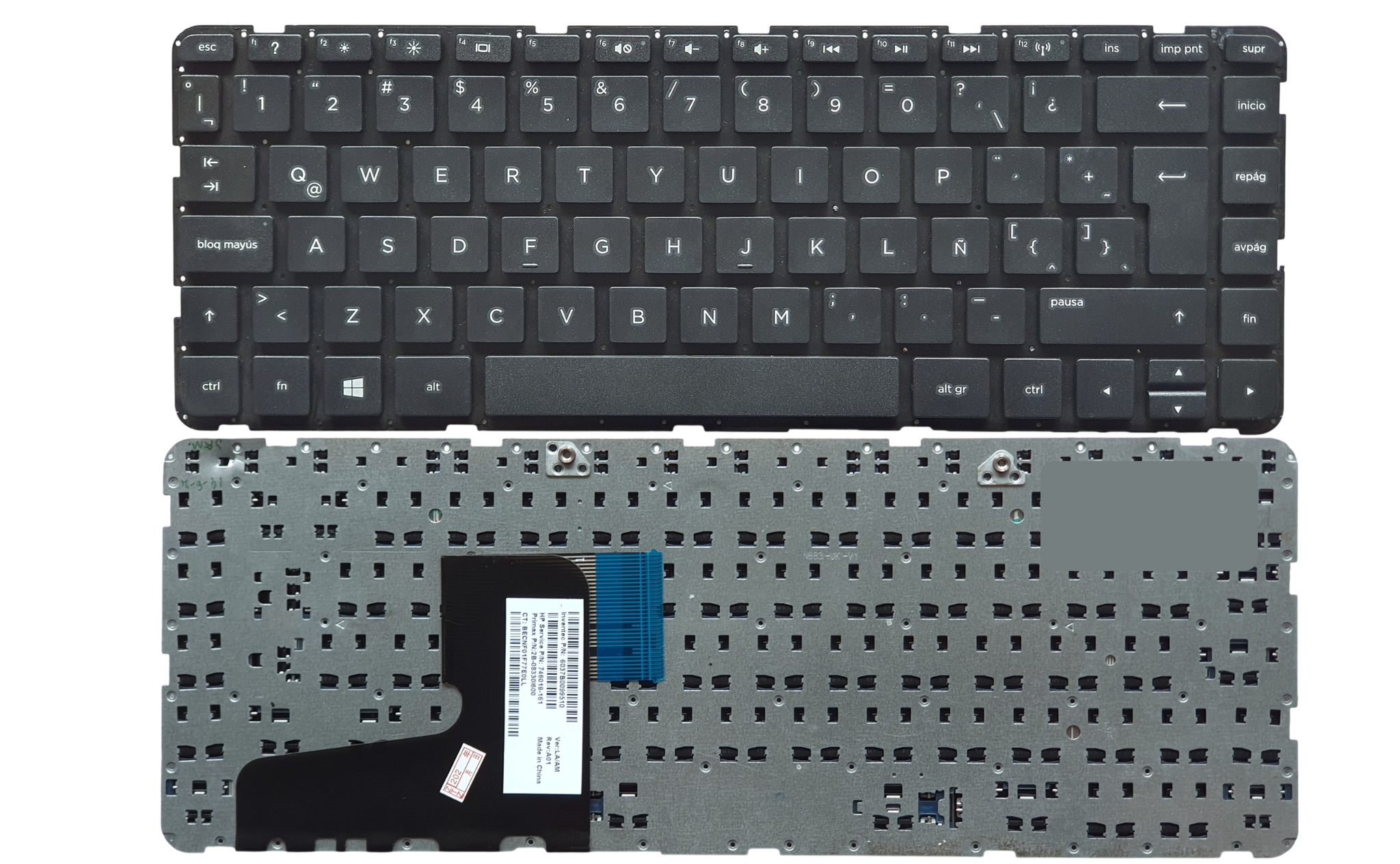 TECLADO HP 14-e 14-r 14-d 14-n 14-g 240-g2 245-g3 - SIN MARCO - ORIGINAL