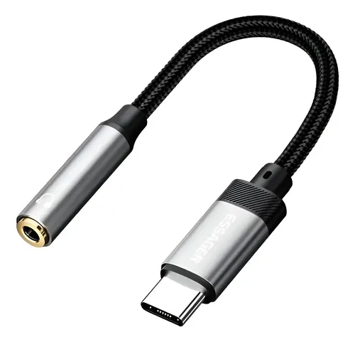 ADAPTADOR LIGHTNING A JACK DE 3.5mm A CABLE USB TIPO C 3.5 PARA AURICULARES
