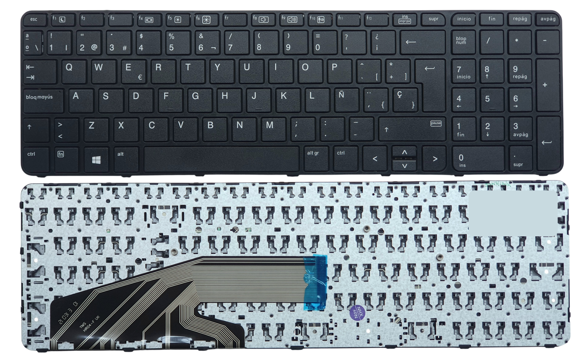 TECLADO LAPTOP HP 450 G3 455 G3 470 G3 450 G4 455 G4 - NUEVO - CON MARCO