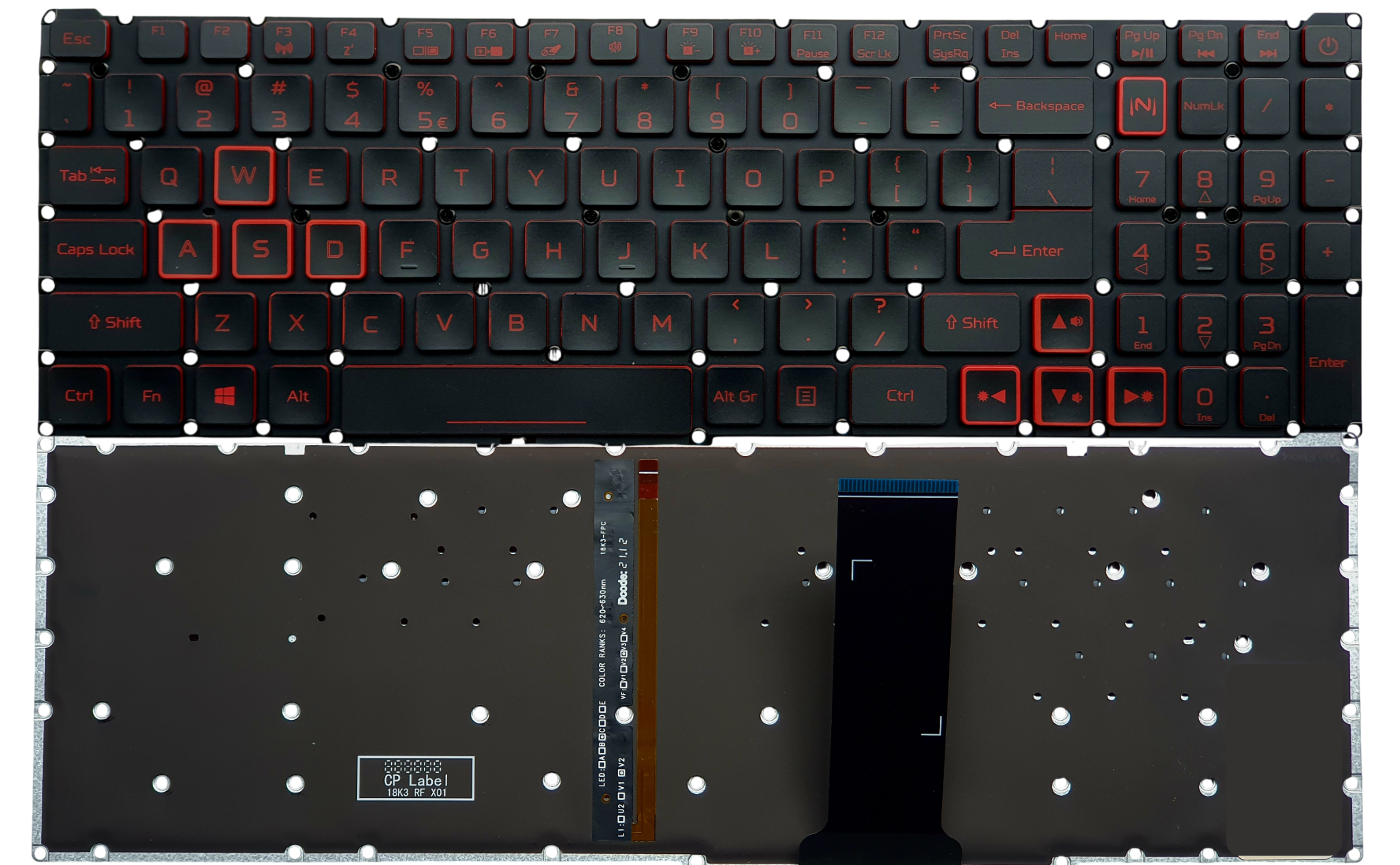 TECLADO ACER NITRO 5 AN515-54 AN515-54-50AF AN515-54-55YM AN515-54-55YM AN515-54-58YY AN515-54-71FT MODEL: N20C1 n20c2