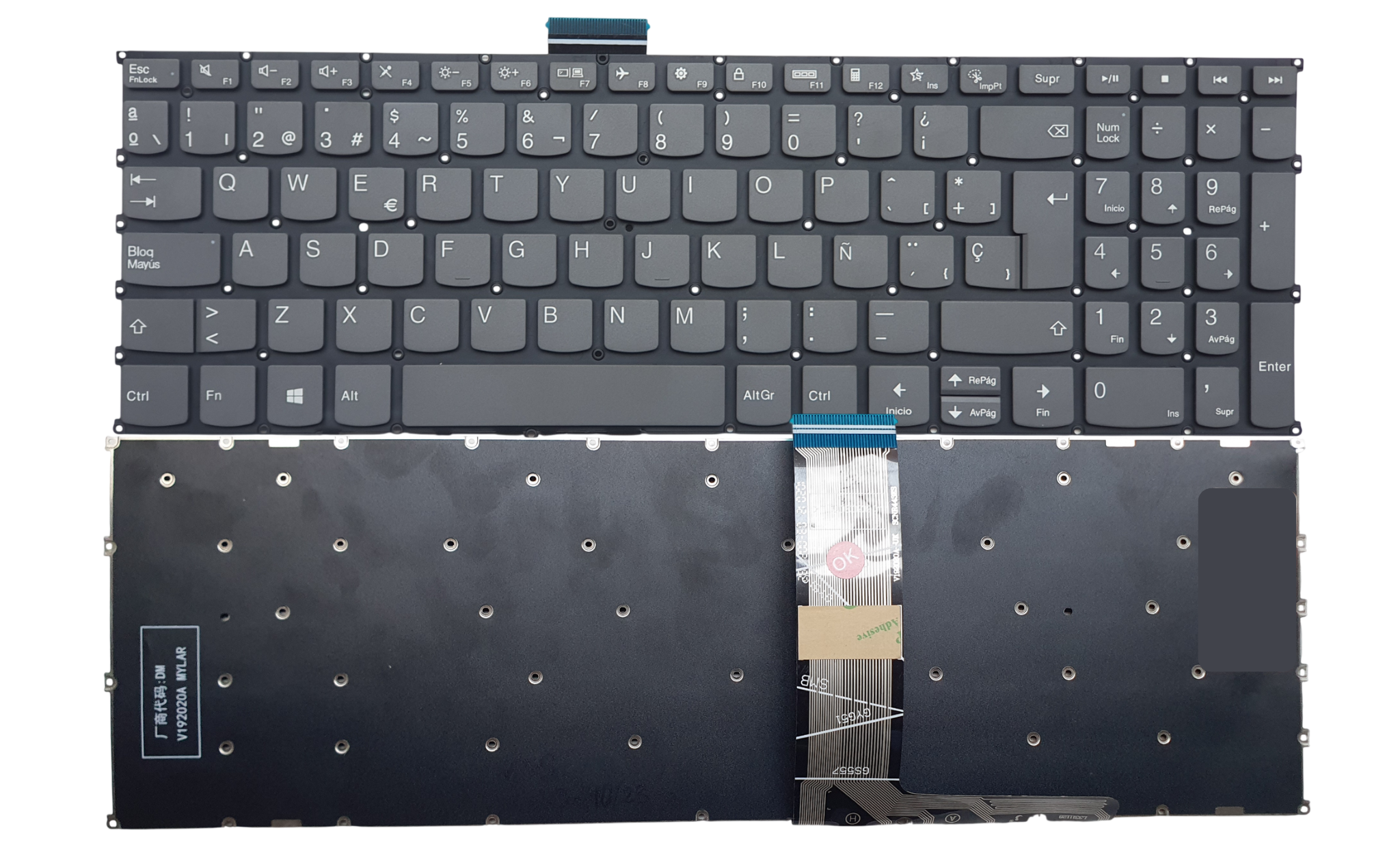 TECLADO PARA LENOVO IDEAPAD/FLEX 15IIL05 15ARE05 15ITL05 5-15IIL05 5-15ARE05 5-15ITL05 5-15ALC05